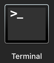 The Terminal Icon in Mac OS.